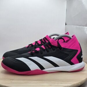 Mens Sz 9 - Adidas Predator Accuracy .3 Indoor Soccer Sala Shoes Black Pink